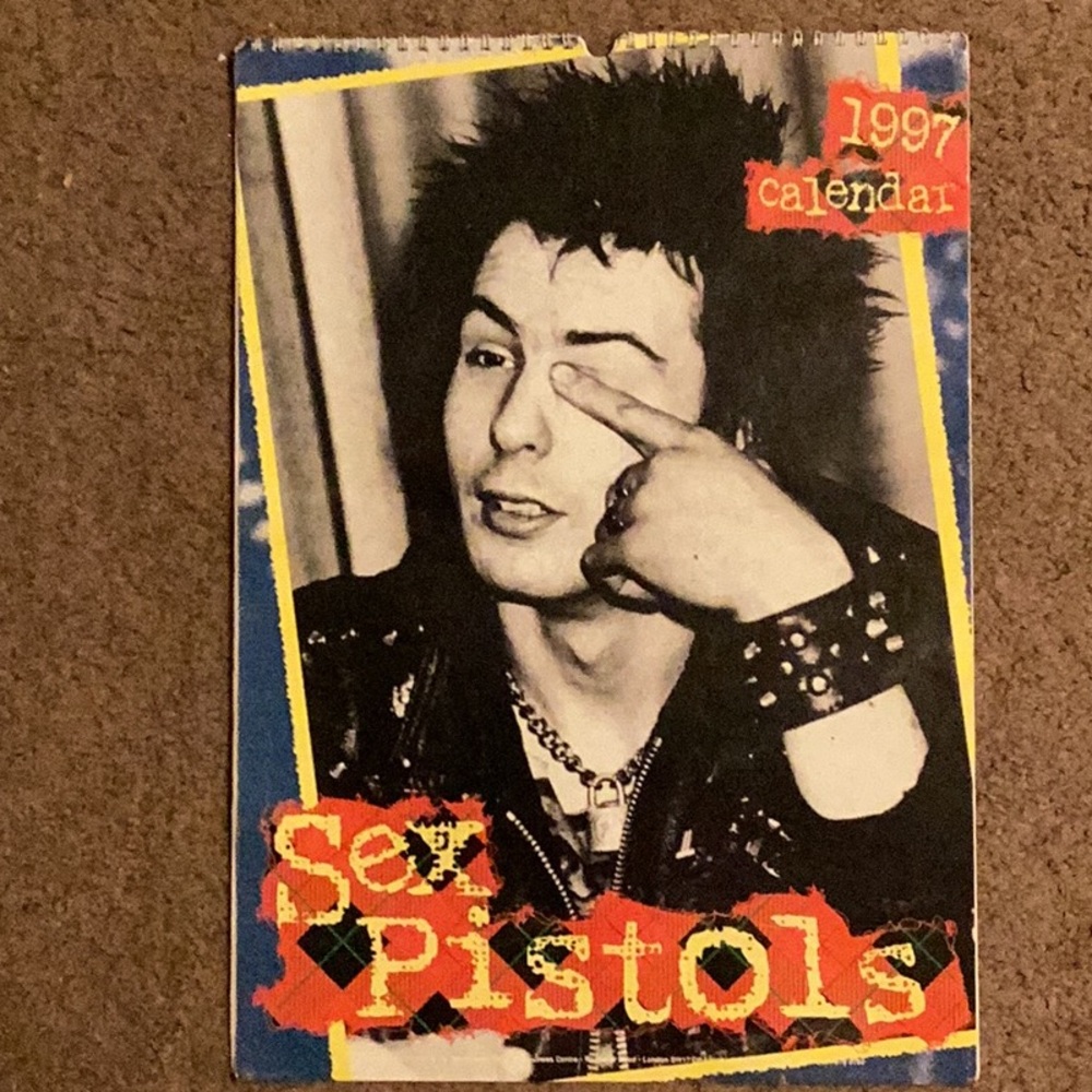 1997 Calendar - Vintage 1997 Sex Pistols Calendar